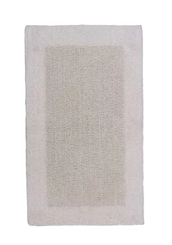 Knightsbridge Bella Napoli 220 GSF Reversible Bath Rug 21 x 34 - Ivory