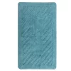 Knightsbridge Diagonal Racetrack 100% Cotton Reversible Bath Rug 20 X 30 Aqua 1 Knightsbridge Diagonal Racetrack 100% Cotton Reversible Bath Rug 20 X 30 Aqua -Be Inspired Elegant Store Belk 963
