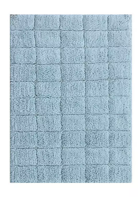 Knightsbridge Summer Tile 220 GSF Non Skid Back Bath Rug 20 x 30 - White 3 Knightsbridge Summer Tile 220 GSF Non Skid Back Bath Rug 20 x 30 - White