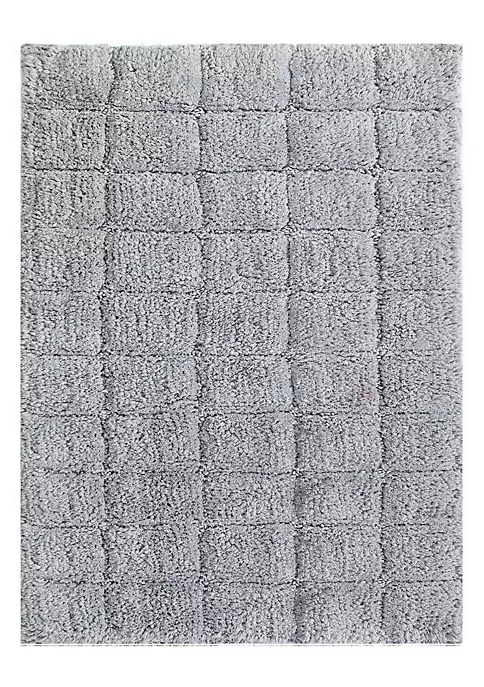 Knightsbridge Summer Tile 220 GSF Non Skid Back Bath Rug 20 x 30 - White 4 Knightsbridge Summer Tile 220 GSF Non Skid Back Bath Rug 20 x 30 - White - Image 2