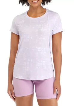 ZELOS Short Sleeve Abstract Print T-Shirt -Be Inspired Elegant Store Belk 97