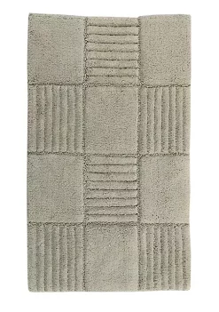 Knightsbridge Chakkar Board 220 GSF Non Skid Back Bath Rug 20 x 30 - Silver -Be Inspired Elegant Store Belk 979