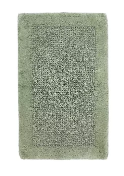 Knightsbridge Naples 220 GSF Non Skid Back Bath Rug 20 x 30 - Light Blue